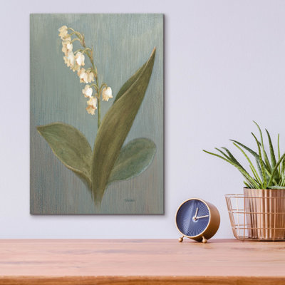 «May Lily Of The Valley Green» par Danhui Nai, art mural en verre acrylique
