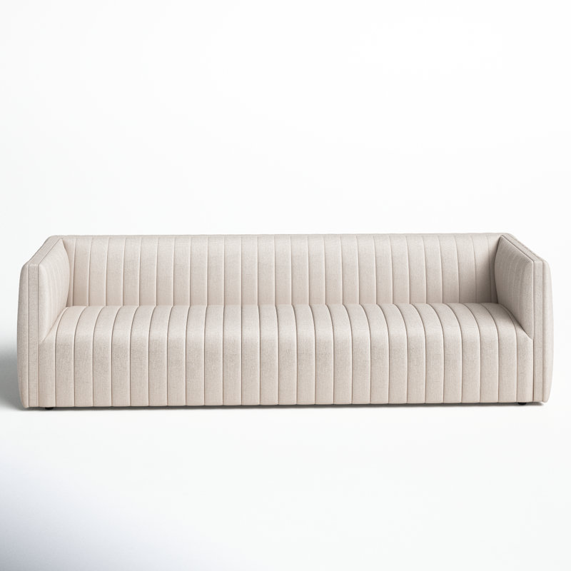 Brandt Tufted Velvet Sofa, Dover Crescent, 26.5" H x 88" W x 35" D