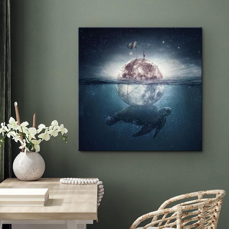Reproduction d'art sur toile, H 12 po x l 12 po x P 1,5 po