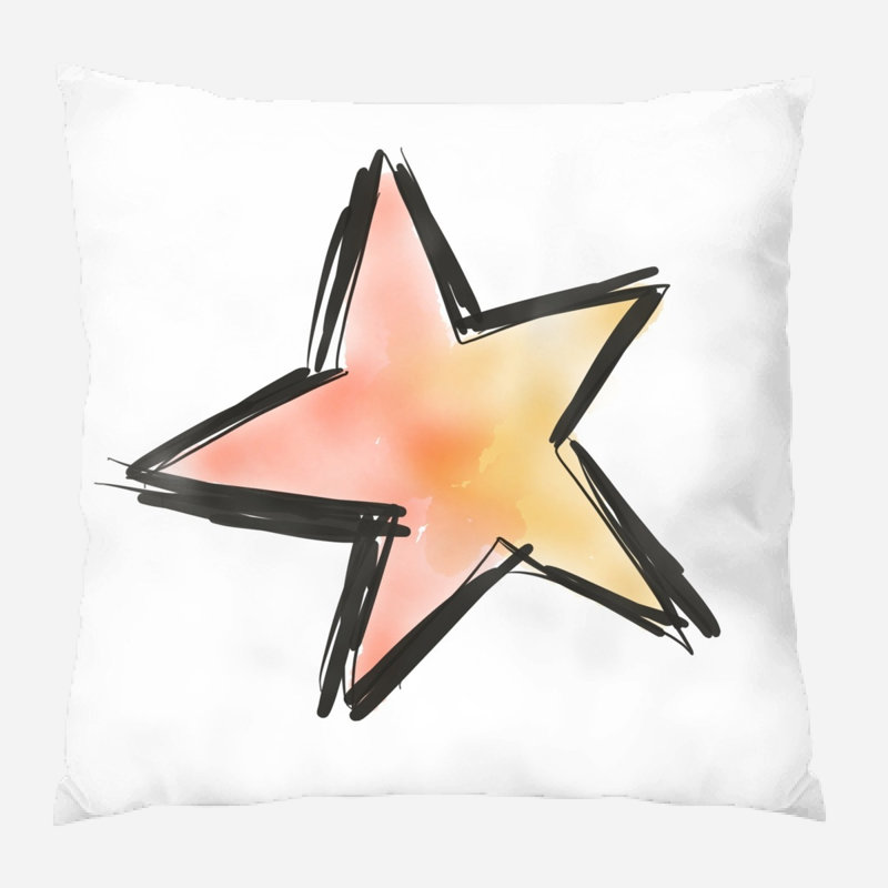 Coussin étoile Quan, Microsuède, Intérieur