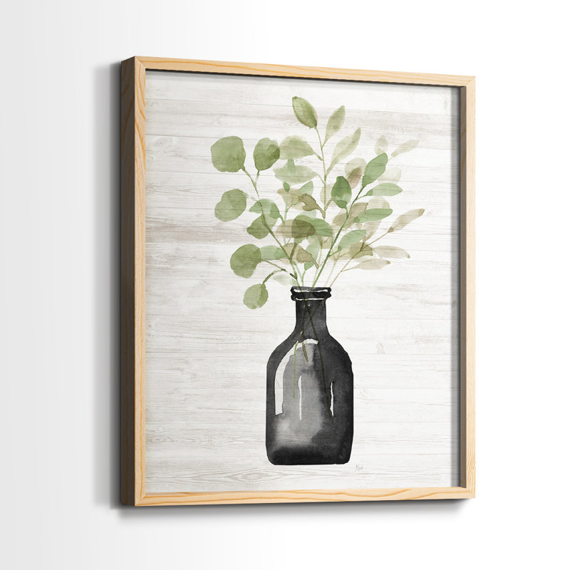 Summers Foliage I-Premium Framed Print -Ready to Hang - No Nails Required - No Nails Required, Natural Wood, 11" H x 18" W