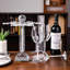 Support à verres à vin en cristal argenté pour 6 verres à vin
