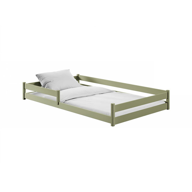 Small Double (4') Platform Bed Frame, Olive