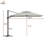 Aleksandrs 130'' Outdoor Square Cantilever Umbrella-142540606