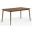 Table de salle à manger rectangulaire 1 pièce, style traditionnel contemporain, finition bois riche, mobilier de salon en bois brun