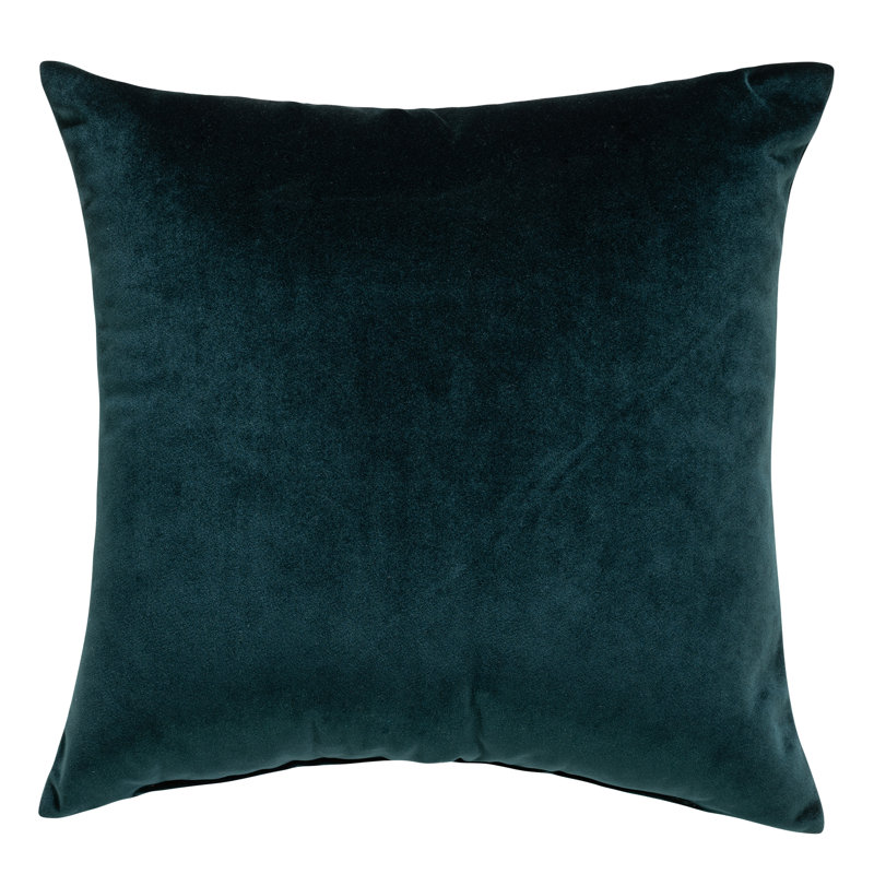 Housse et oreiller carré en velours, Vert
