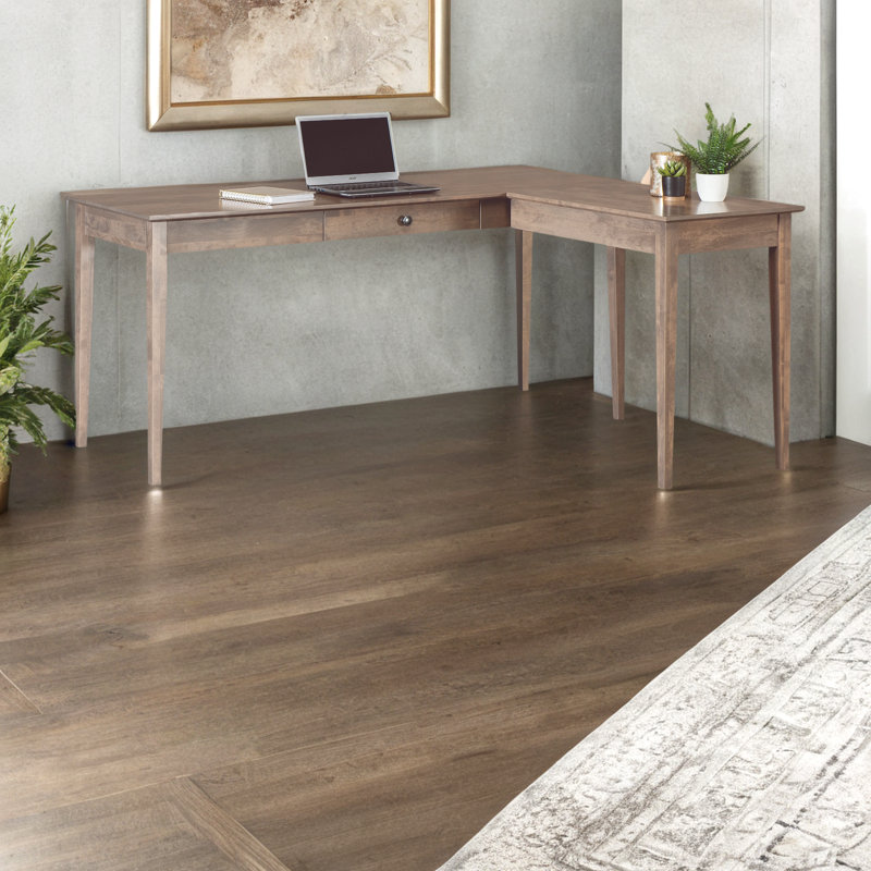 Bureau d'écriture Malani, 29.75" H x 64.25" W x 50" D, Bois flotté