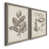 Toile avec cadre gris
