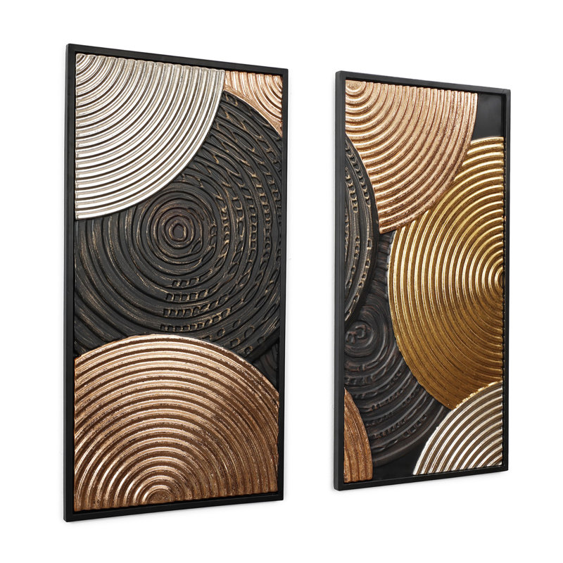 Handmade Metal Abstract and Geometric Wall Décor Set