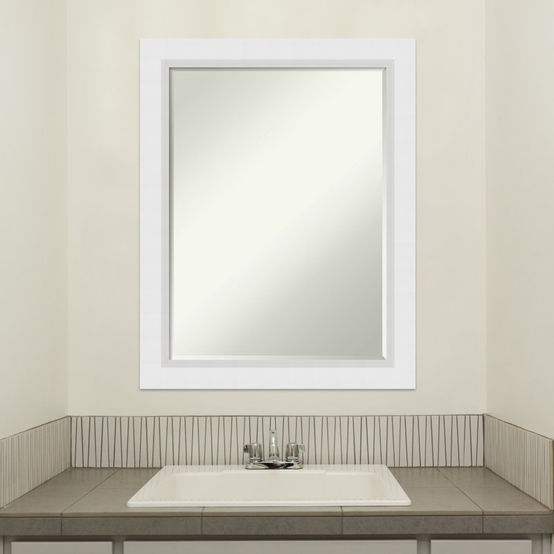 Lashena Wood Flat Wall Mirror