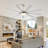 Majlis 72'' Brushed Nickel Ceiling Fan with LED Lights and 9 Sliver Blades-481152755