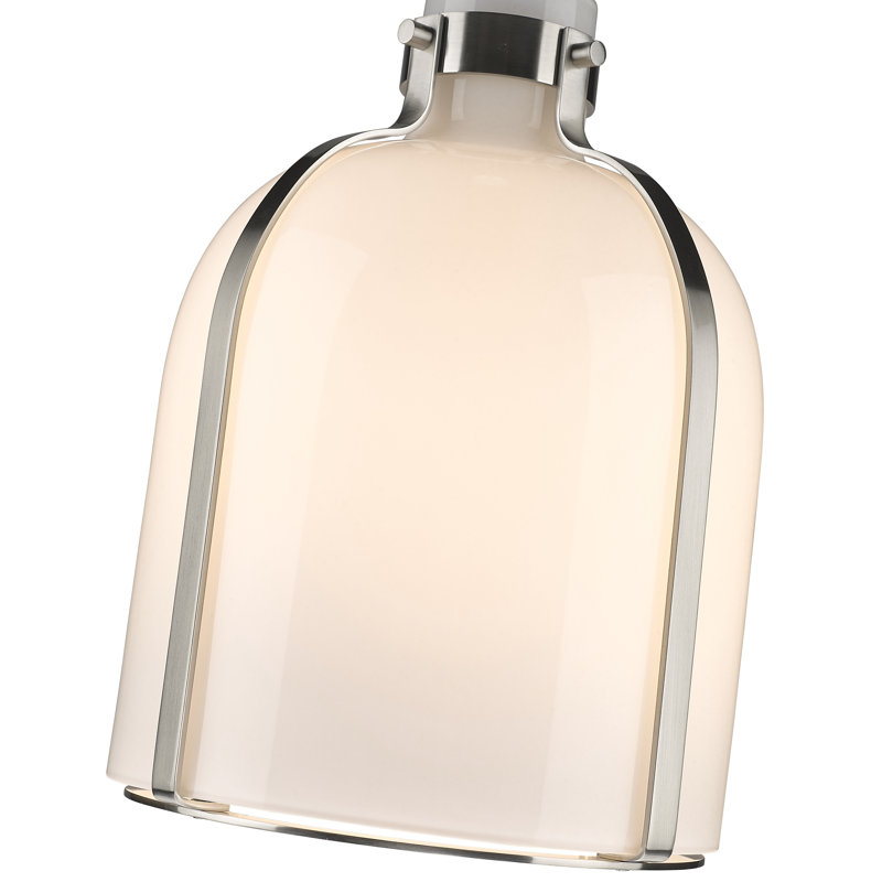 Walpole 1 - Light Candle Style Pendant, Brushed Nickel, 13.5" H x 9.75" W x 9.75" D
