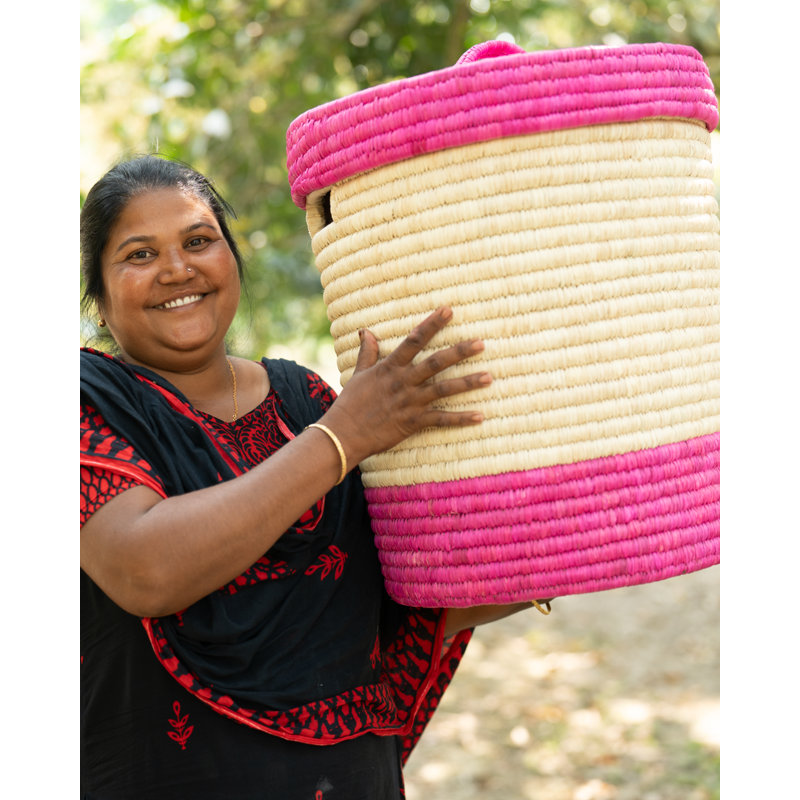 Panier à linge fait à la main