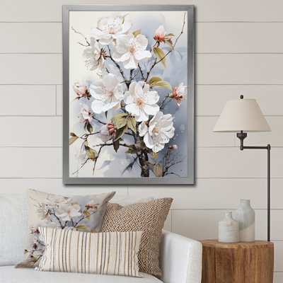«Houssam Asian Art Apple Blossom II», reproduction sur toile