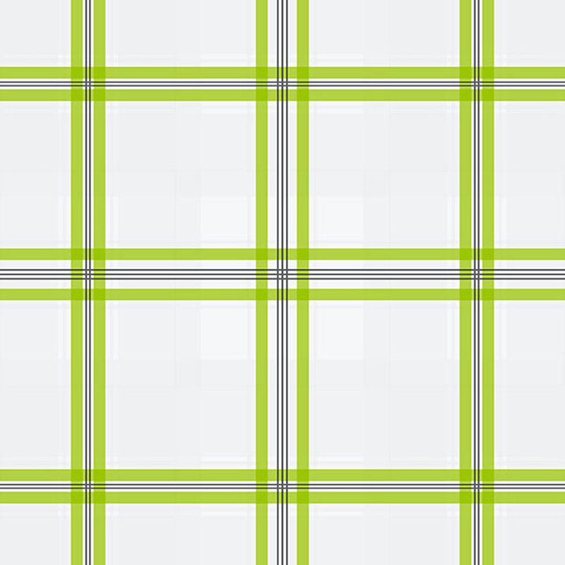 Stolte Plaid Wallpaper Roll, White/Green