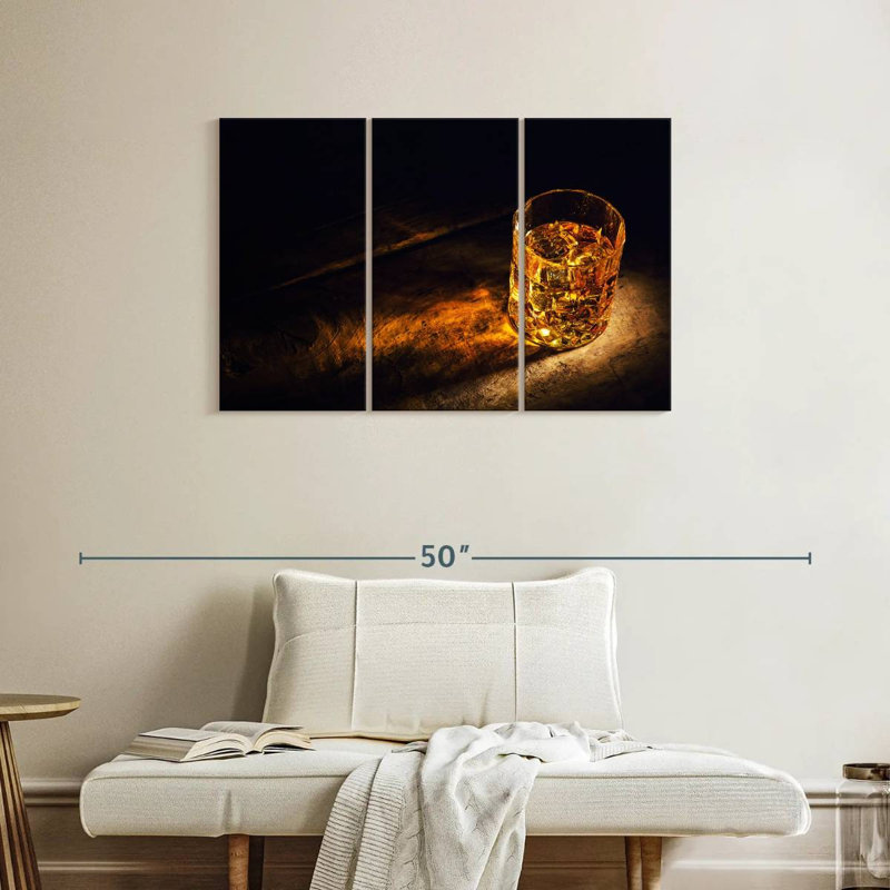 Yarlin Golden Whiskey, 24" H x 38" W