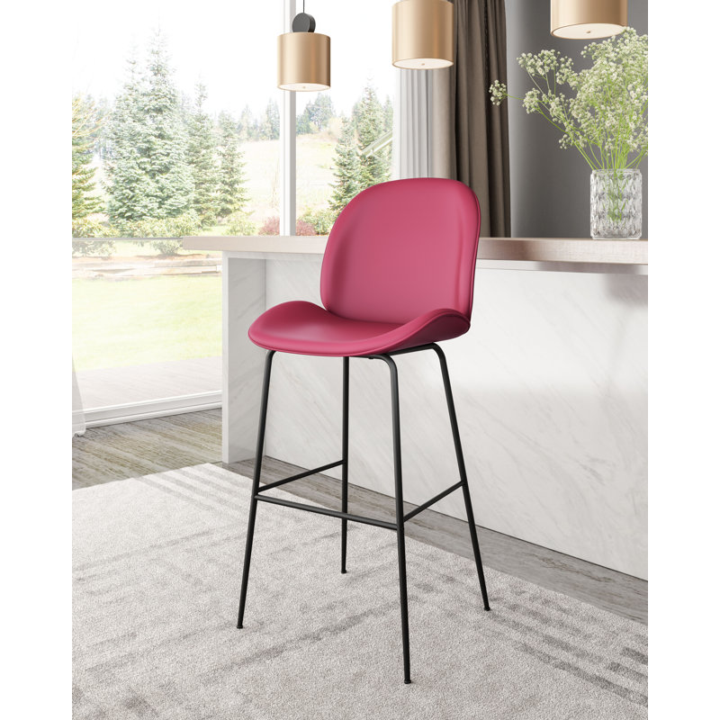 Tabouret de comptoir Miles - vert, Tabouret de bar (siège d'une hauteur de 30,90 po), Vert