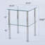 Table d'appoint 2 pièces transparente