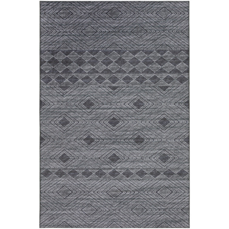 Anchelin Chenille Geometric Indoor / Outdoor Rug