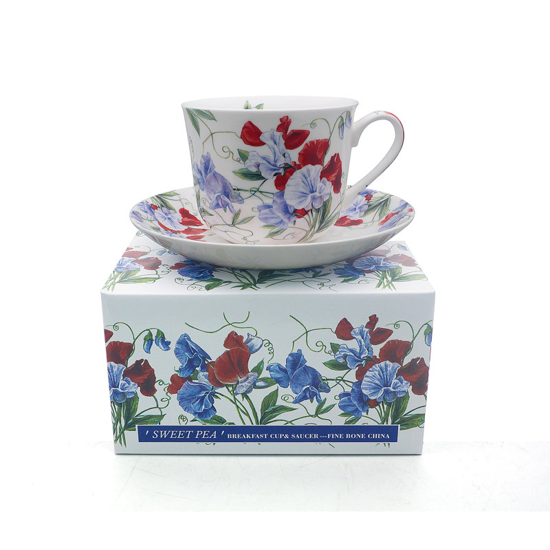 Lyell Bone China Cappuccino Cup and Saucer