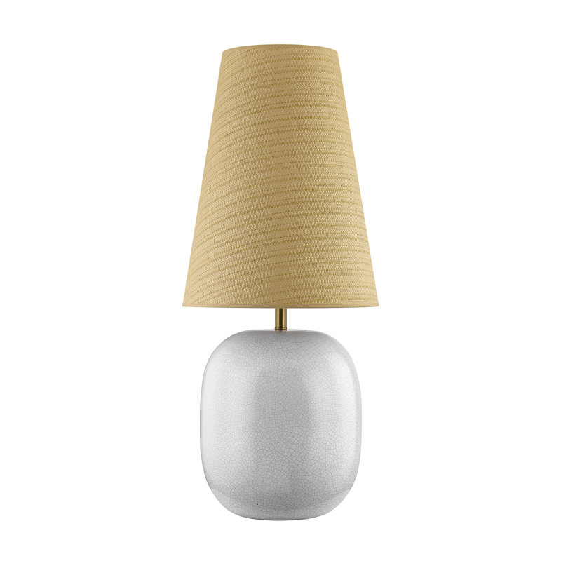 Aurora 1-Light Table Lamp by Breegan Jane, White