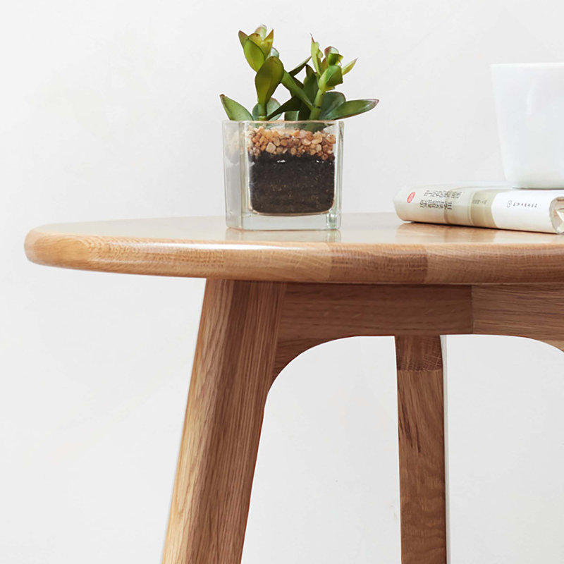 Table basse simple en bois massif Tibbits, Naturel