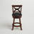 Aislinn Swivel Upholstered Faux Leather Counter Stool with Solid Wood Frame-167070531