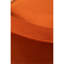 Fauteuil pivotant en velours orange - siège au design moderne et confortable