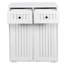 Armoire à linge avec 2 paniers à linge amovibles et 2 tiroirs