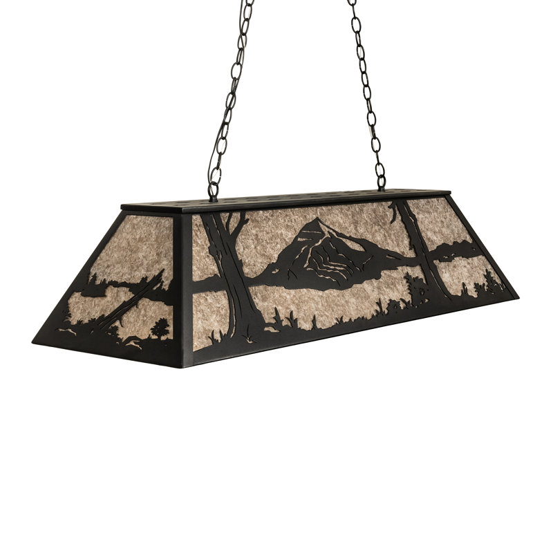 Rustic Lodge 6 - Light Pendant, Silver Mica