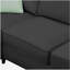 [Vidéo fournie] Ensemble de canapé de 112 * 87 pouces, ensemble de canapé modulaire 7 places avec repose-pieds, ensemble de canapé d'angle en tissu en forme de L avec 3 coussins, noir
