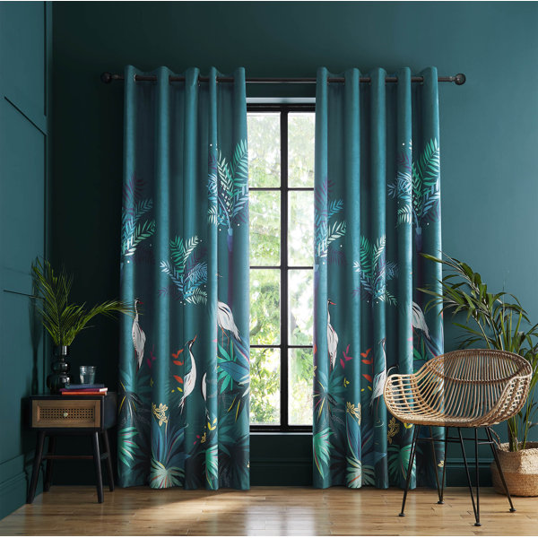 Botanical Curtains Bluebellgray