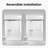 56"-60"W*70" H Semi-Frameless Double Sliding Shower Door, Bypass Shower Door, 1/4" (6Mm) Thick SGCC Tempered Glass Door-110270864