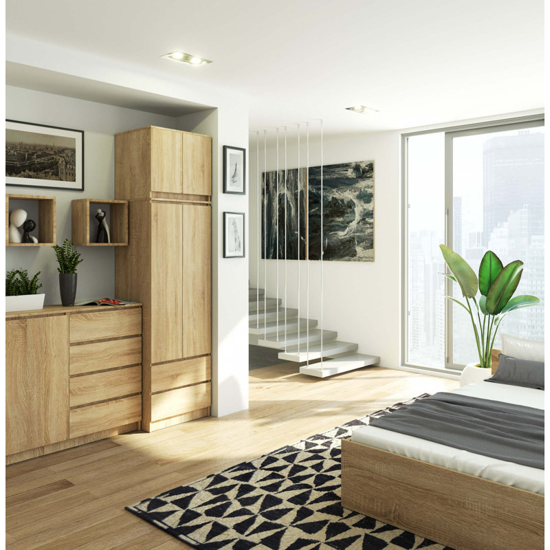 Sonum 2 Door Manufactured Wood Wardrobe