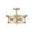 Transitional 3 Light Gold Round Flush Mount-90635526