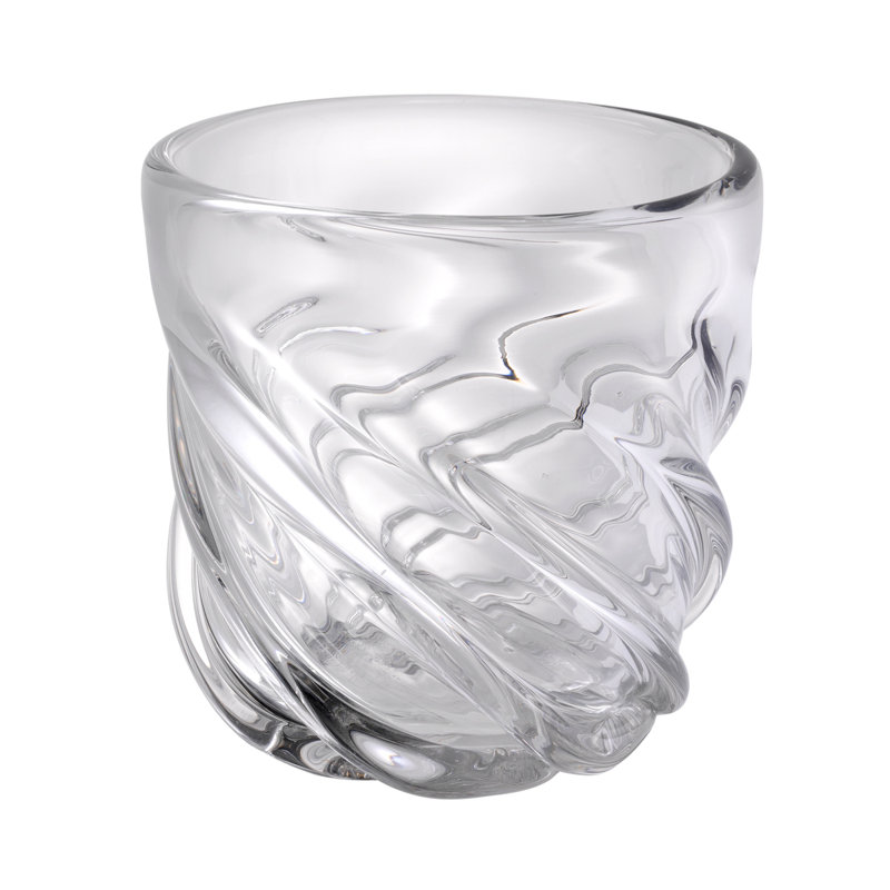 Vase de table Angelito, H 9,84 po x l 9,45 po x P 9,45 po, Transparent