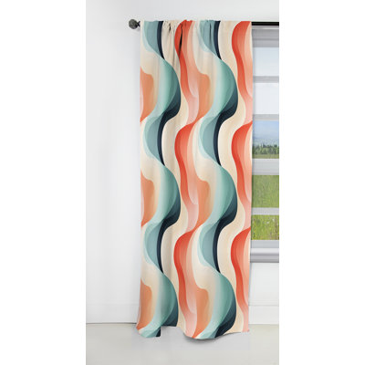 Contemporary Canvas - Stripped Curtain - Blackout Striped Curtain - 1 Panels