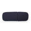 Coussin de chaise longue Mikael - Bleu marine, 79 x 28 x 1 pouces, rembourrage en mousse pour les meubles de patio