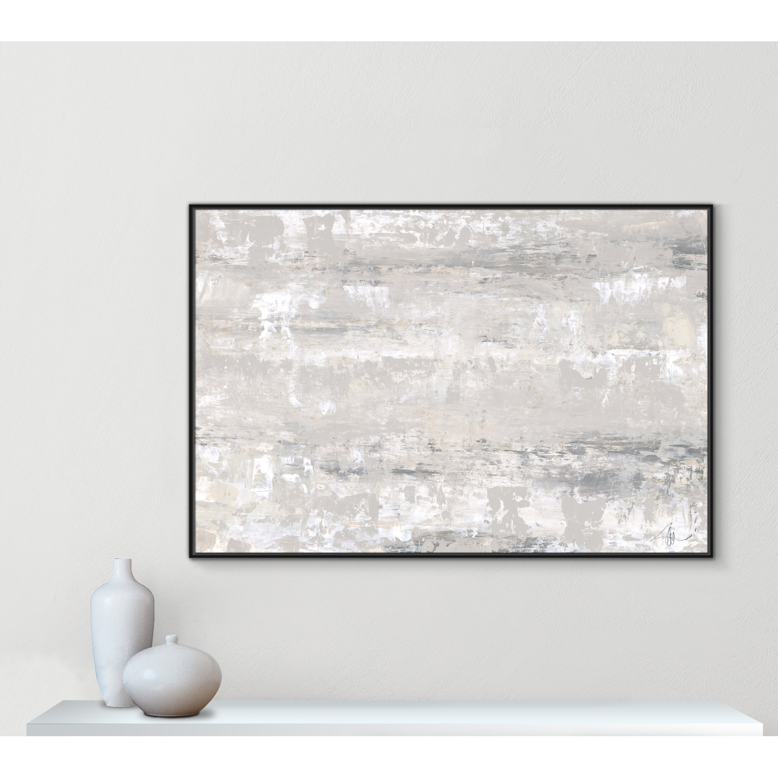 Tryston "Desert Winds" Print by Filippo Ioco, 41.5" H x 61.5" W x 2" D, Black Framed Canvas