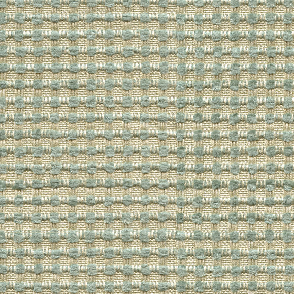 Chenille Fabric, Beige/Light Blue