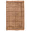 Tapis brun clair unique fait à la main de conception unique 4 pi 8 po x 7 pi 9 po Antalya