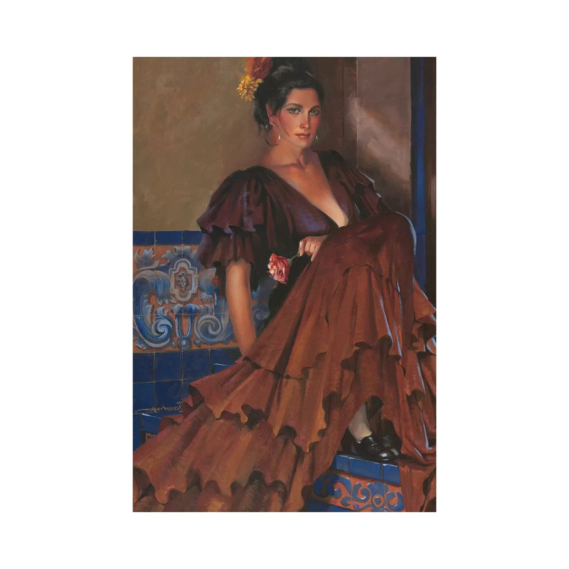 My Love by Maher Morcos - Wrapped Canvas Painting, 20.32 cm H x 30.48 cm W