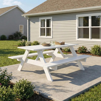 Outdoor Poly 70" Rectangle Picnic Table