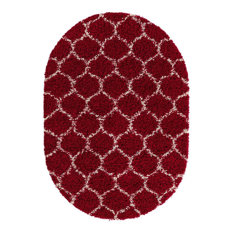 Geometric Indoor Rug, Oval 4' x 6'