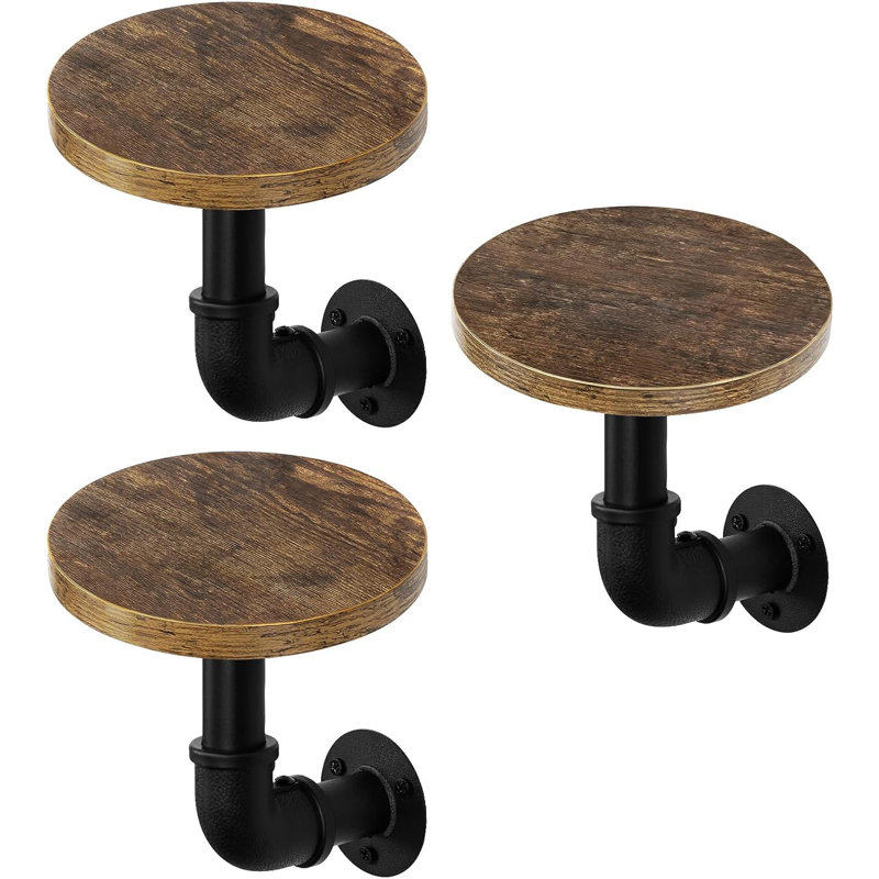 Kemar 3 Piece Circle Floating Shelf