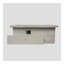 Table de foyer rectangulaire en béton 60 po avec armoire de rangement au propane