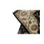 Dharma Oriental Area Rug in Black/Ivory/Red/Pea