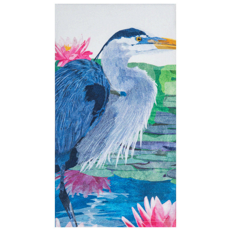Serviette Blue Heron & Lily