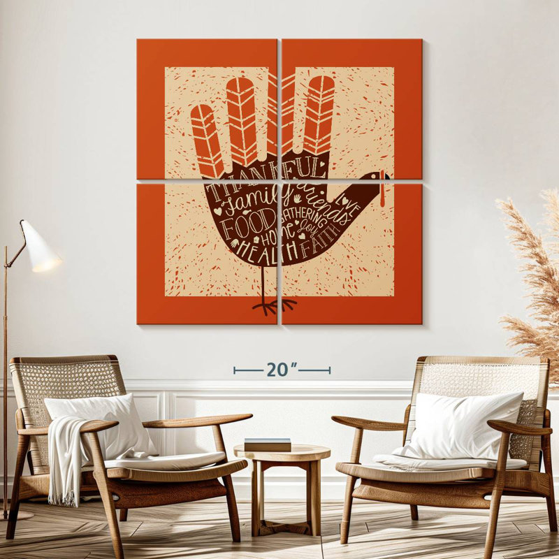 Lelend Thanksgiving Hand Turkey, 57" H x 57" W