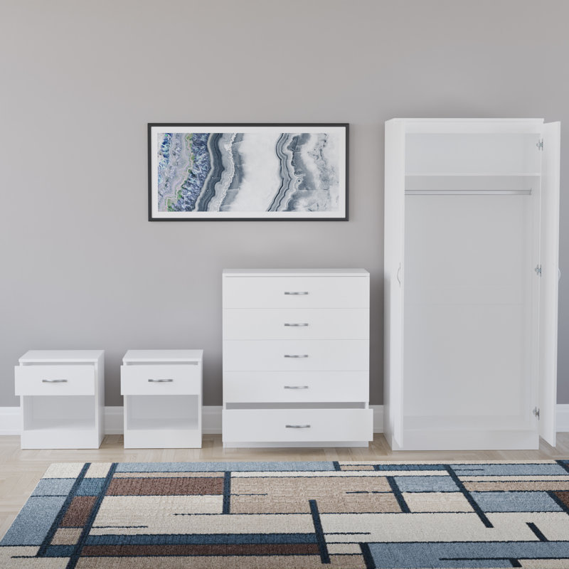 Maybery Piece Bedroom Set, White